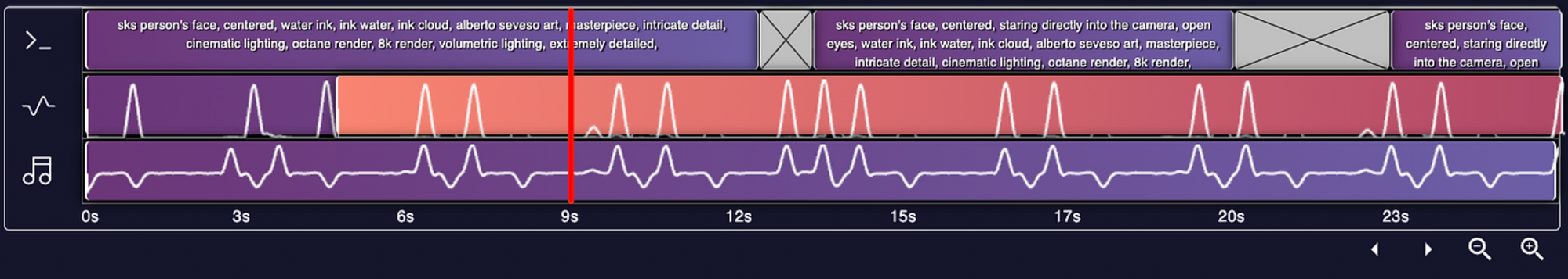 How to make a music video in the Neural Frames timeline