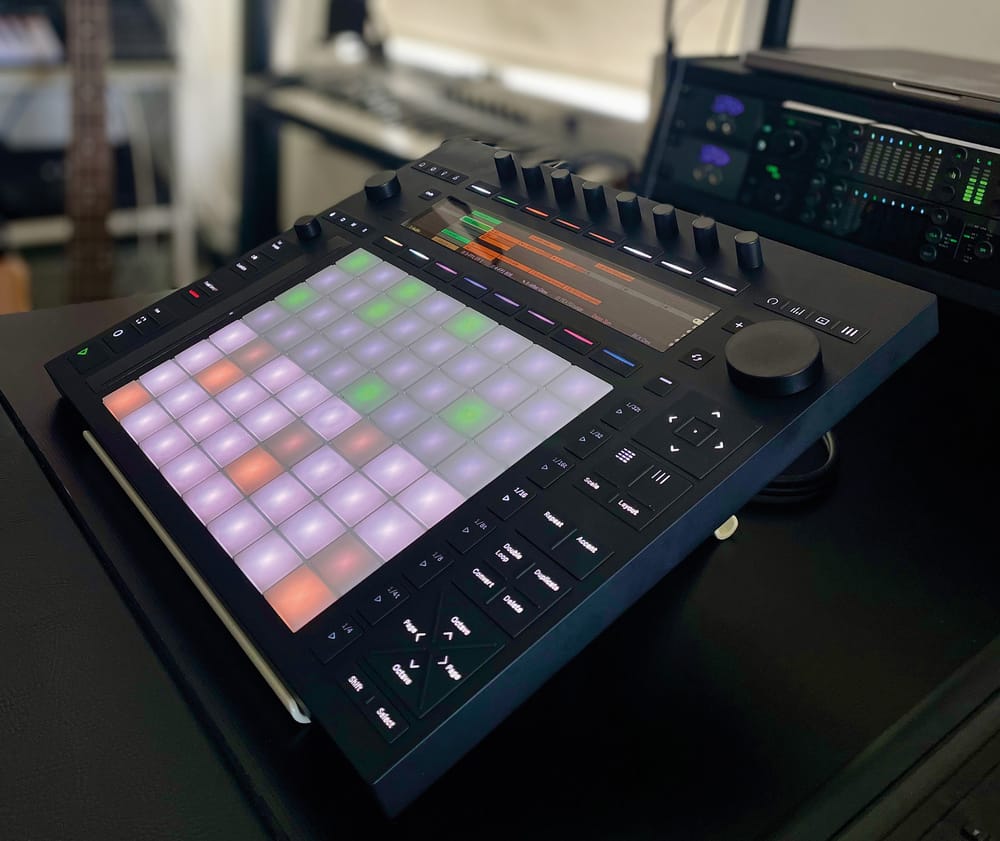 The Ableton Push 3 is popular for sequencing and finger drumming