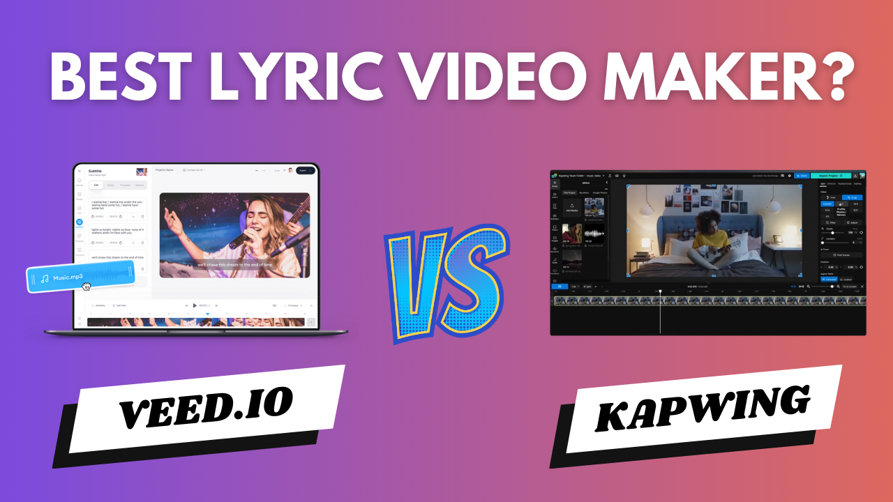 The Best Lyric Video Makers for Adding Text to Music Videos