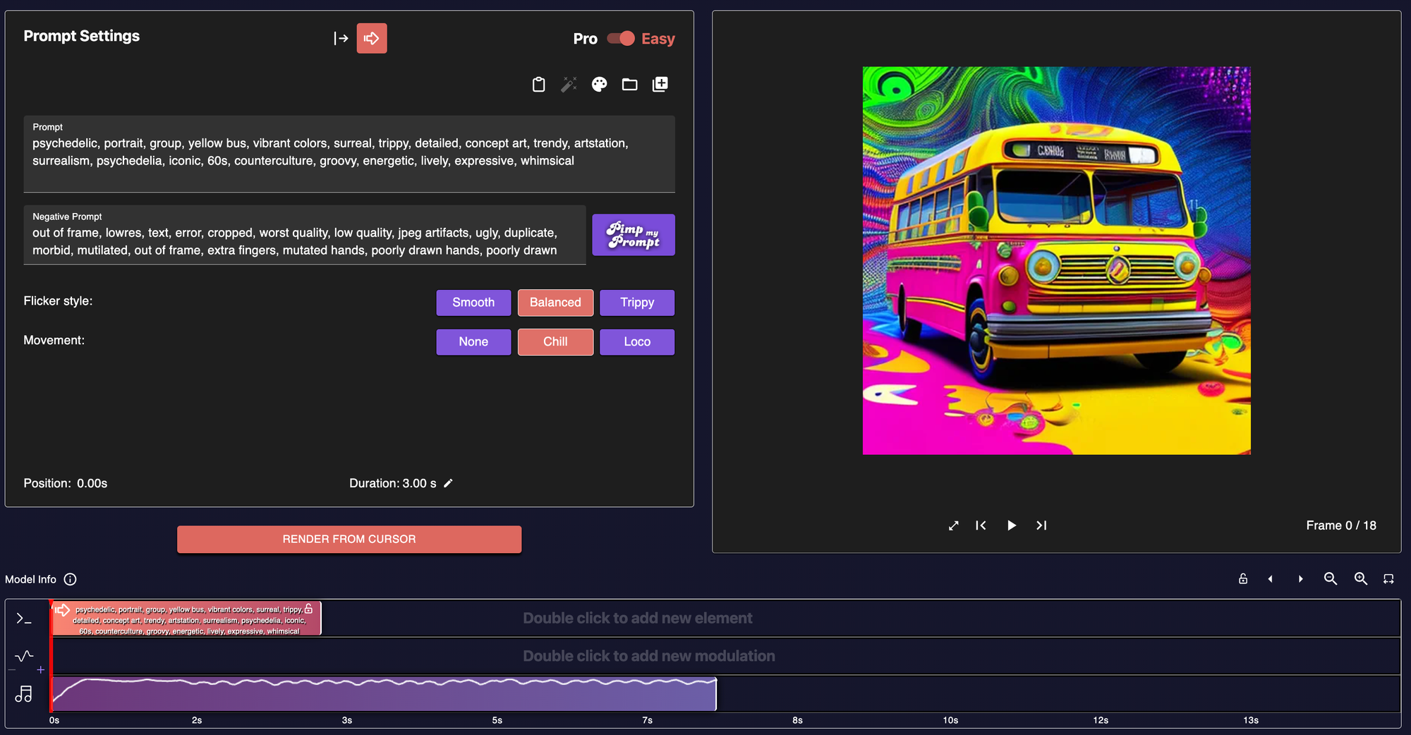 Neural Frames: Picture animation video editor